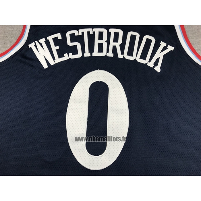 Maillot Los Angeles Clippers Russell Westbrook NO 0 Icon 2024-25 Bleu